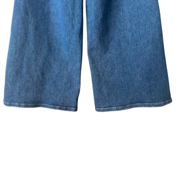 Boden Women’s High Rise Wide Leg Relaxed Blue Stretch Denim Jeans 29 Petite - Picture 8 of 11